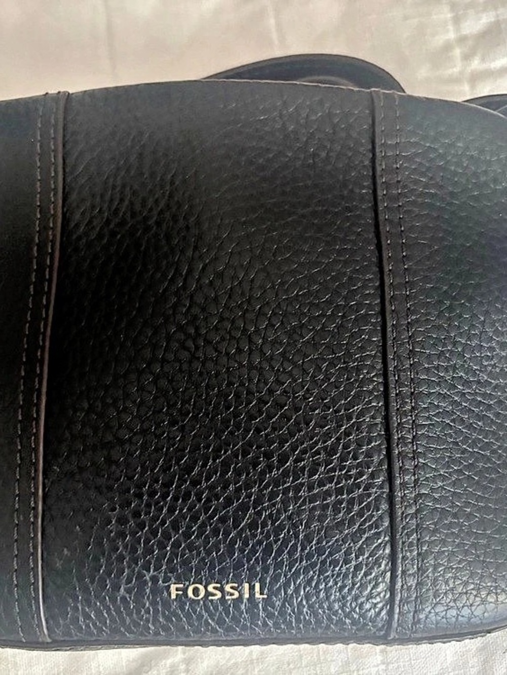 Fossil Piper Toaster Crossbody Black Bag